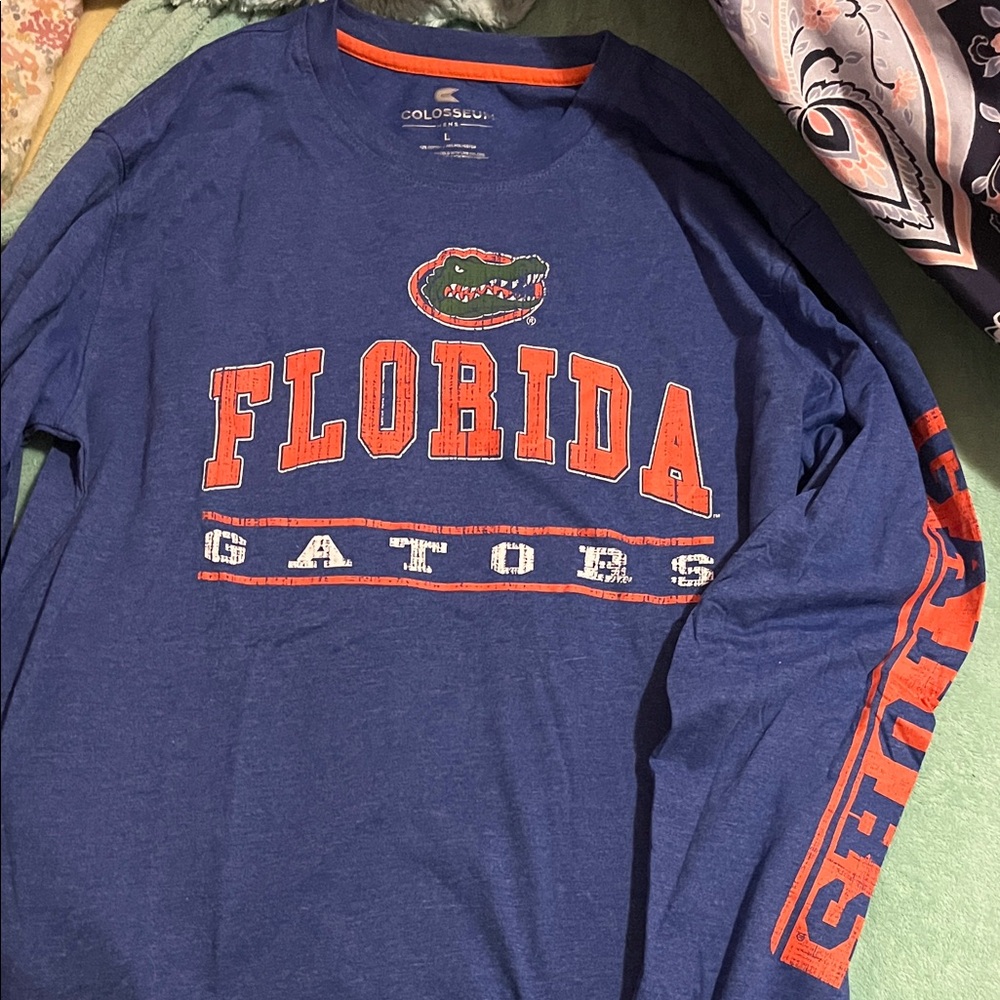 Colosseum Blue Florida Gators Long Sleeve Tee